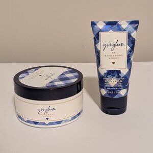 Bath and Body Works Gingham Body Butter and Body Cream Bundle Set